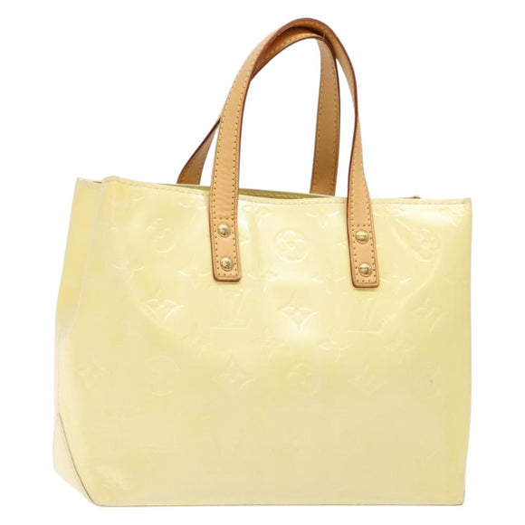 LOUIS VUITTON Monogram Vernis Reade PM Hand Bag Perle M91336 LV Auth 136003