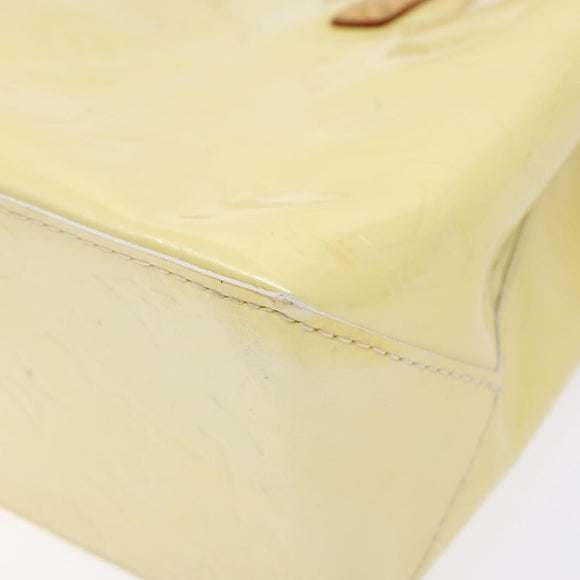 LOUIS VUITTON Monogram Vernis Reade PM Hand Bag Perle M91336 LV Auth 136003