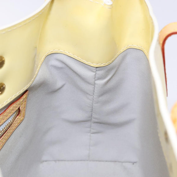 LOUIS VUITTON Monogram Vernis Reade PM Hand Bag Perle M91336 LV Auth 136003