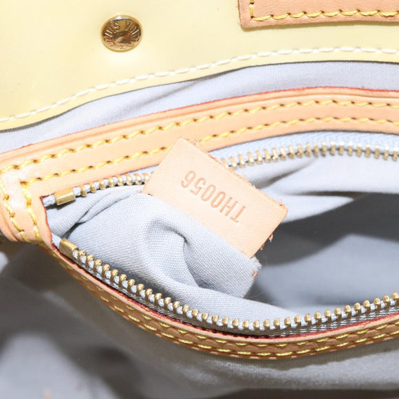 LOUIS VUITTON Monogram Vernis Reade PM Hand Bag Perle M91336 LV Auth 136003