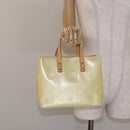 LOUIS VUITTON Monogram Vernis Reade PM Hand Bag Perle M91336 LV Auth 136003-22