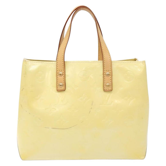 LOUIS VUITTON Monogram Vernis Reade PM Hand Bag Perle M91336 LV Auth 136003