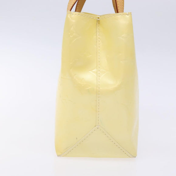 LOUIS VUITTON Monogram Vernis Reade PM Hand Bag Perle M91336 LV Auth 136003