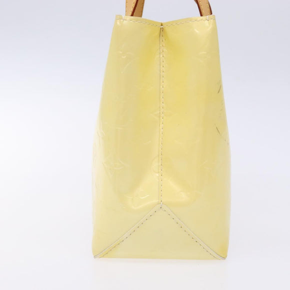 LOUIS VUITTON Monogram Vernis Reade PM Hand Bag Perle M91336 LV Auth 136003