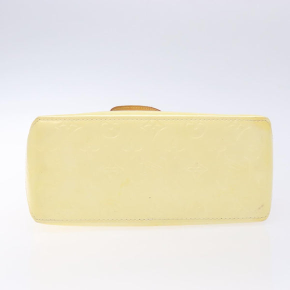 LOUIS VUITTON Monogram Vernis Reade PM Hand Bag Perle M91336 LV Auth 136003