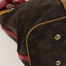 LOUIS VUITTON Monogram Ruby Sarina MM Tote Bag Red M95611 LV Auth 136007-16