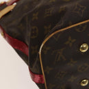 LOUIS VUITTON Monogram Ruby Sarina MM Tote Bag Red M95611 LV Auth 136007-9