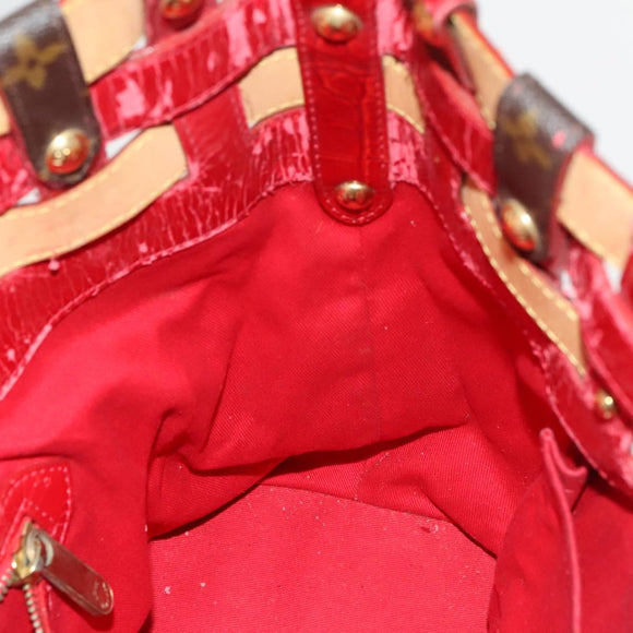 LOUIS VUITTON Monogram Ruby Sarina MM Tote Bag Red M95611 LV Auth 136007