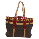 LOUIS VUITTON Monogram Ruby Sarina MM Tote Bag Red M95611 LV Auth 136007-2