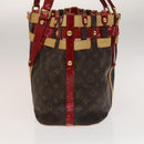 LOUIS VUITTON Monogram Ruby Sarina MM Tote Bag Red M95611 LV Auth 136007-3
