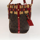 LOUIS VUITTON Monogram Ruby Sarina MM Tote Bag Red M95611 LV Auth 136007-4