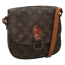 LOUIS VUITTON Monogram Monogram Saint Cloud MM Shoulder Bag M51243 Auth 136010-1