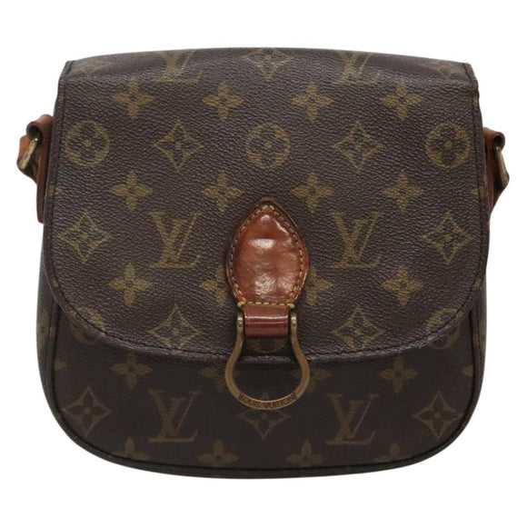 LOUIS VUITTON Monogram Monogram Saint Cloud MM Shoulder Bag M51243 Auth 136010