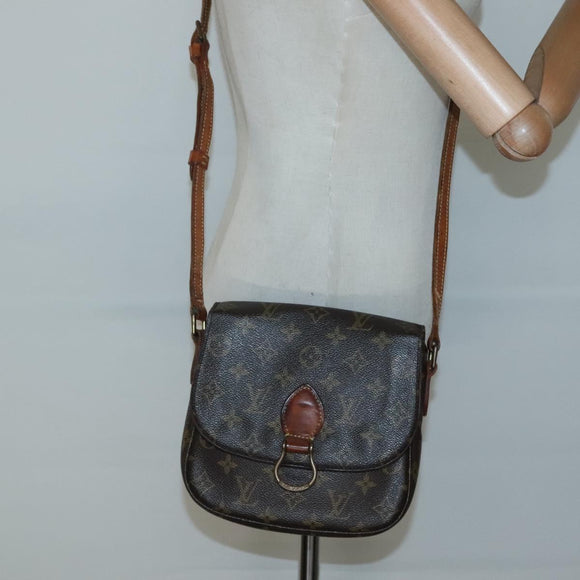LOUIS VUITTON Monogram Monogram Saint Cloud MM Shoulder Bag M51243 Auth 136010