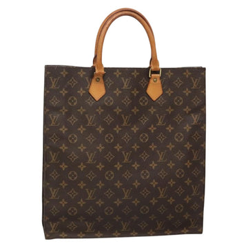 LOUIS VUITTON Monogram Sac Plat Hand Bag M51140 LV Auth 136014