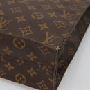 LOUIS VUITTON Monogram Sac Plat Hand Bag M51140 LV Auth 136014-15