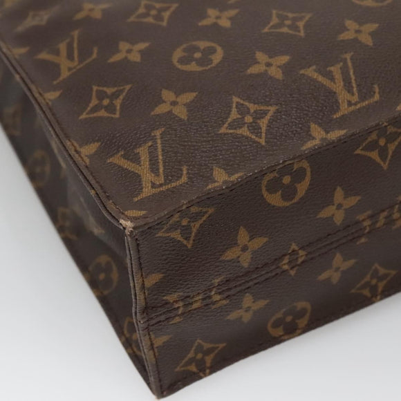 LOUIS VUITTON Monogram Sac Plat Hand Bag M51140 LV Auth 136014