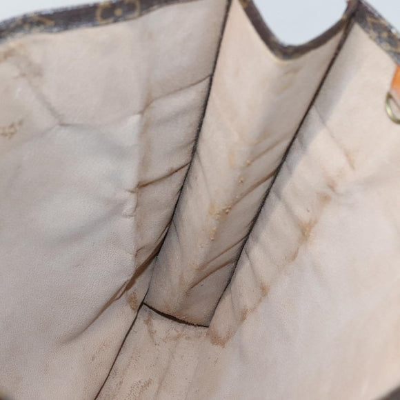 LOUIS VUITTON Monogram Sac Plat Hand Bag M51140 LV Auth 136014