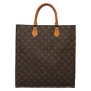 LOUIS VUITTON Monogram Sac Plat Hand Bag M51140 LV Auth 136014-2