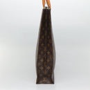 LOUIS VUITTON Monogram Sac Plat Hand Bag M51140 LV Auth 136014-3