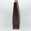 LOUIS VUITTON Monogram Sac Plat Hand Bag M51140 LV Auth 136014-4