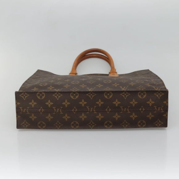 LOUIS VUITTON Monogram Sac Plat Hand Bag M51140 LV Auth 136014