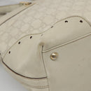 GUCCI GG Canvas Guccissima Tote Bag Leather Ivory Gold 145993 Auth 136024-11