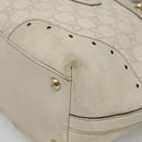 GUCCI GG Canvas Guccissima Tote Bag Leather Ivory Gold 145993 Auth 136024-12