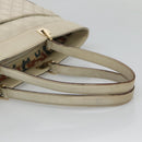 GUCCI GG Canvas Guccissima Tote Bag Leather Ivory Gold 145993 Auth 136024-7