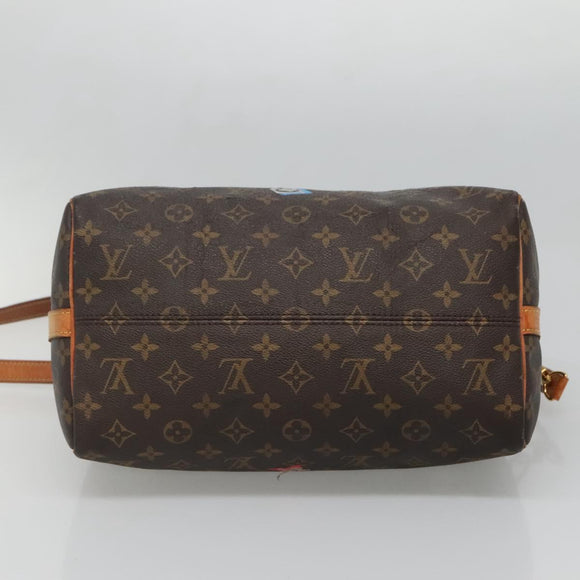 LOUIS VUITTON Love Block Speedy Bandouliere 30 Bag 2way M44365 Auth 136029