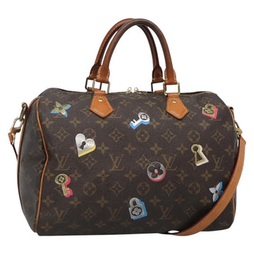 LOUIS VUITTON Love Block Speedy Bandouliere 30 Bag 2way M44365 Auth 136029