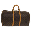 LOUIS VUITTON Monogram Keepall 55 Boston Bag M41424 LV Auth 136037-1