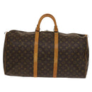 LOUIS VUITTON Monogram Keepall 55 Boston Bag M41424 LV Auth 136037-13