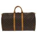 LOUIS VUITTON Monogram Keepall 55 Boston Bag M41424 LV Auth 136037-2
