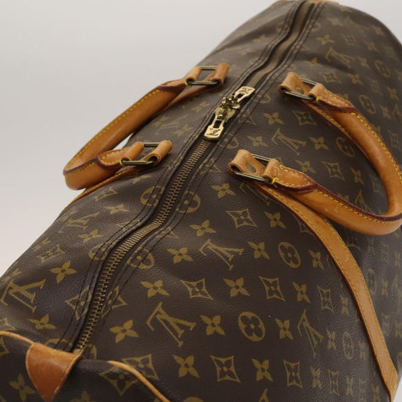 LOUIS VUITTON Monogram Keepall 55 Boston Bag M41424 LV Auth 136037