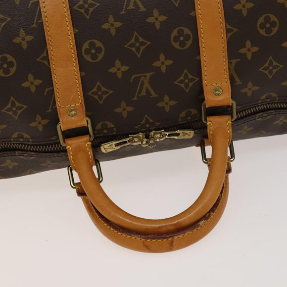 LOUIS VUITTON Monogram Keepall 55 Boston Bag M41424 LV Auth 136037