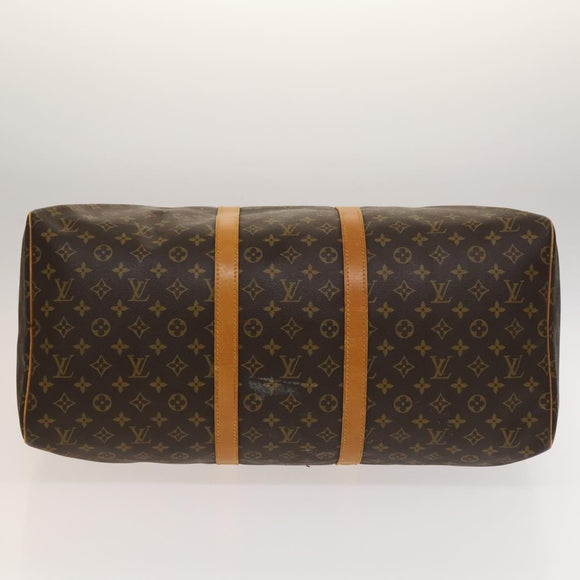 LOUIS VUITTON Monogram Keepall 55 Boston Bag M41424 LV Auth 136037