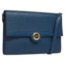 LOUIS VUITTON Epi Pochette Arche Shoulder Bag Blue M52575 LV Auth 136042-1