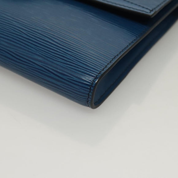 LOUIS VUITTON Epi Pochette Arche Shoulder Bag Blue M52575 LV Auth 136042