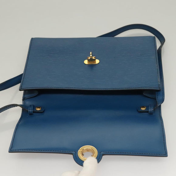 LOUIS VUITTON Epi Pochette Arche Shoulder Bag Blue M52575 LV Auth 136042