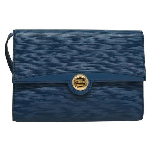 LOUIS VUITTON Epi Pochette Arche Shoulder Bag Blue M52575 LV Auth 136042