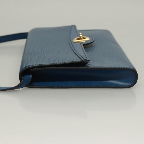 LOUIS VUITTON Epi Pochette Arche Shoulder Bag Blue M52575 LV Auth 136042