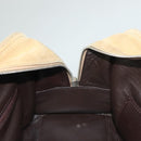 LOEWE Amazona 30 Hand Bag Suede Beige Silver Auth 136044-19