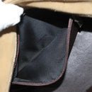 LOEWE Amazona 30 Hand Bag Suede Beige Silver Auth 136044-21