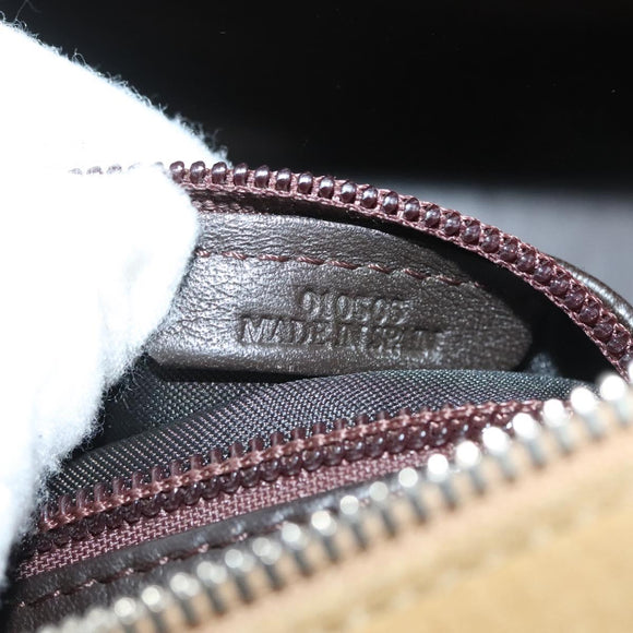 LOEWE Amazona 30 Hand Bag Suede Beige Silver Auth 136044