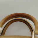 LOEWE Amazona 30 Hand Bag Suede Beige Silver Auth 136044-9