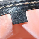 GUCCI Tote Bag Satin Black Gold 153009 Auth 136048-14