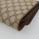 GUCCI GG Supreme Web Sherry Line Bag PVC Beige Gold 904 02 050 Auth 136049-12