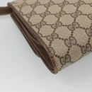 GUCCI GG Supreme Web Sherry Line Bag PVC Beige Gold 904 02 050 Auth 136049-13