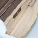 GUCCI GG Supreme Web Sherry Line Bag PVC Beige Gold 904 02 050 Auth 136049-15